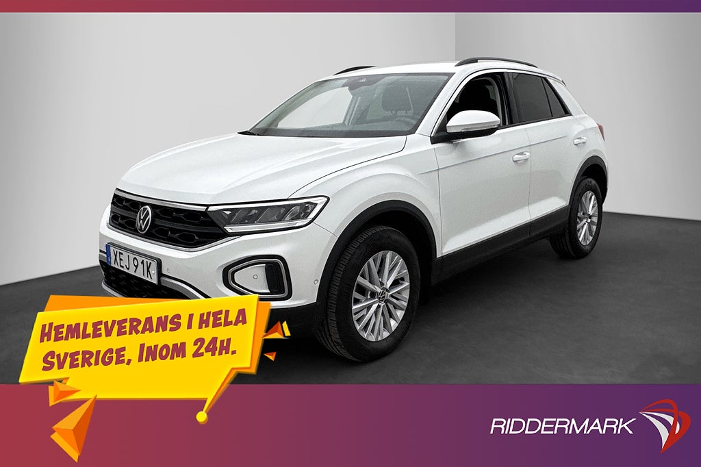 Volkswagen T-Roc 1.0 TSI 110hk Cockpit Sensorer CarPlay MOMS