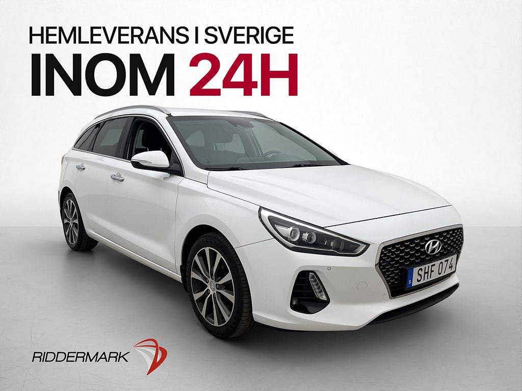 Hyundai i30 Wagon 140hk Premium Navi Kamera Halvskinn Drag