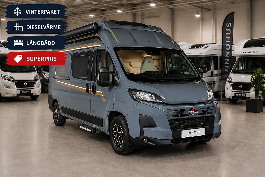 Bürstner B66 C640 Aut, Långbädd, Dieselvärme, Vinterpaket, Otroligt pris!