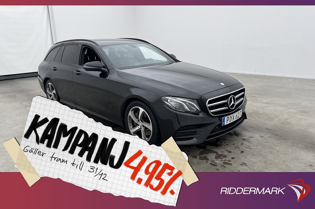 Mercedes-Benz E 220d 194hk AMG D-Värm B-Kamera 4,95% Ränta