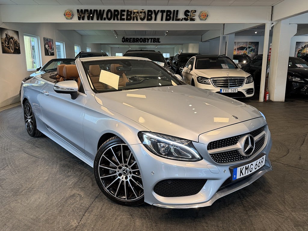 Mercedes-Benz C 250 d Cabriolet 9G-Tronic AMG Line Carplay Sv-såld 