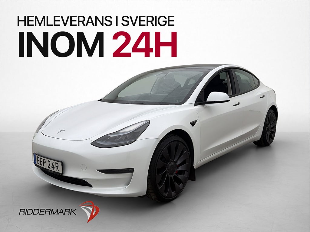 Tesla Model 3 Performance AWD Total Självkörning Värmepump