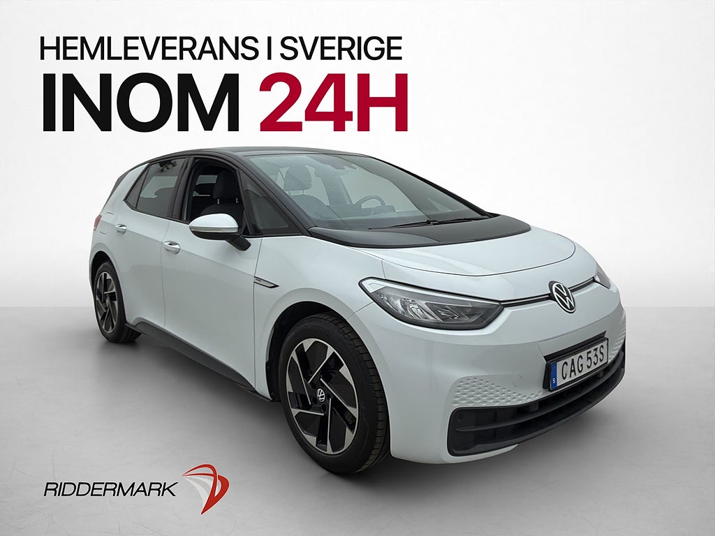 Volkswagen ID.3 Pro Performance 204hk Navi CarPlay MOMS