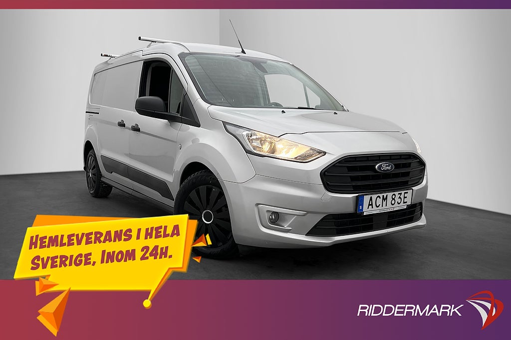 Ford Transit Connect LWB Värmare Drag V-inredd CARPLAY Moms
