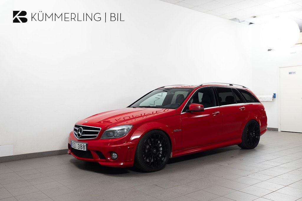 Mercedes-Benz C 63 AMG T 7G-Tronic Sv-såld/H&K/Glastak/Läder