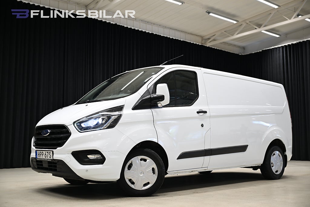 Ford transit Custom 130HK L2|Automat|Drag|Värmare|LED|NyKamrem|Moms