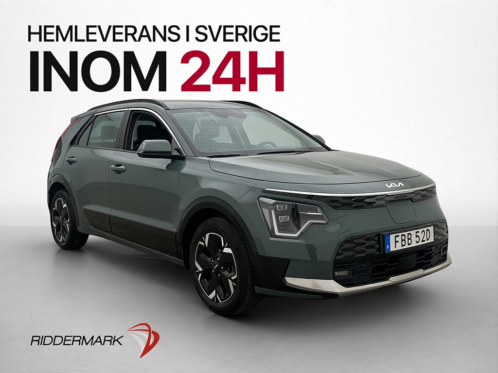 Kia Niro EV 204hk Action Kamera Navi CarPlay Halvskinn