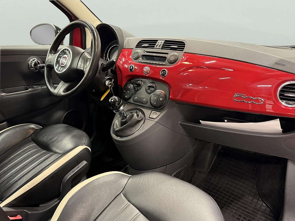 Fiat 500 1.2 8V Lounge Skinn Panorama HELGKAMPANJ - miniatyr 13