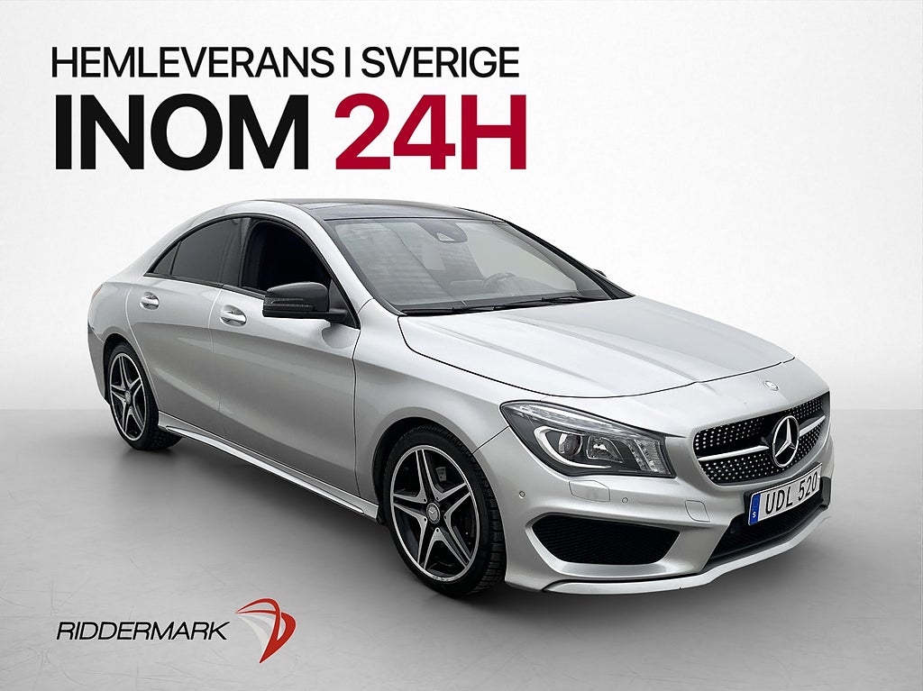 Mercedes-Benz CLA 220d AMG Night Pano Kamera Skinn/Alcantara