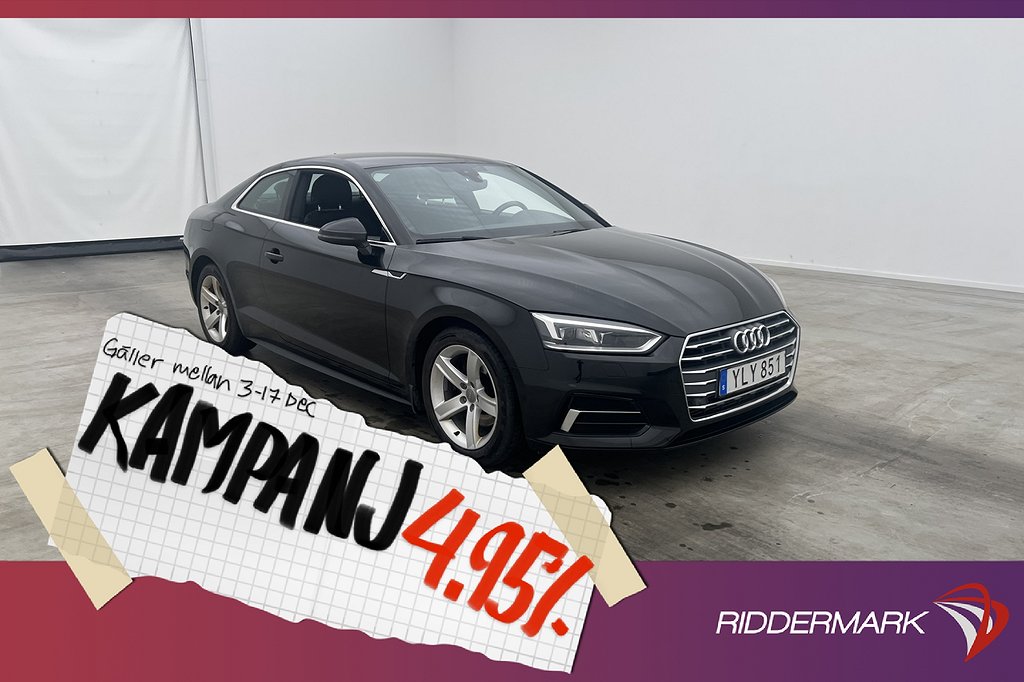 Audi A5 Coupé 2.0 TFSI 190hk Proline Sens 4,95% Ränta