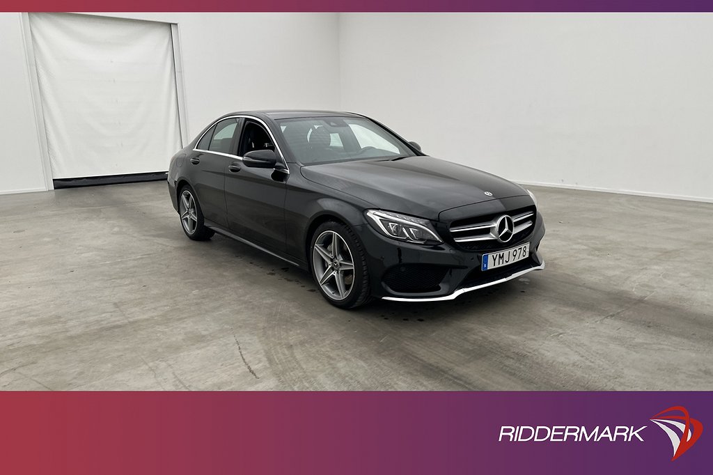 Mercedes-Benz C 220 d 170hk AMG Line Pano Burm Kamera Skinn