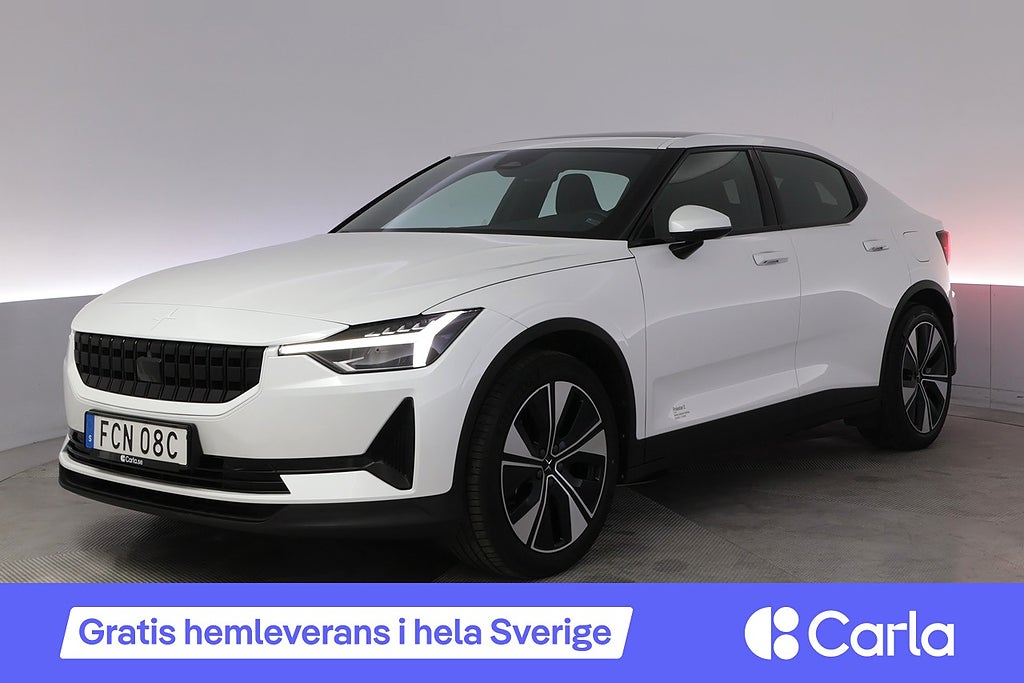 Polestar 2 Long Range Single Motor Plus Pano H/K Drag V-Hjul