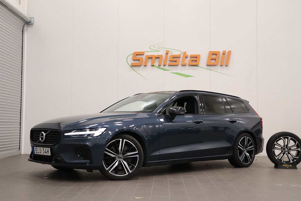 Volvo V60 Recharge T6 AWD R-Design PANO DRAG H/K LÄDER MINNE 340hk