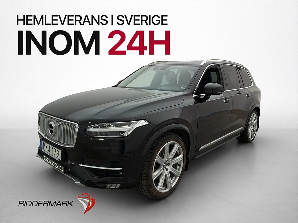 Volvo XC90 D5 225hk AWD 7Sits Inscription HUD Pano Värmare