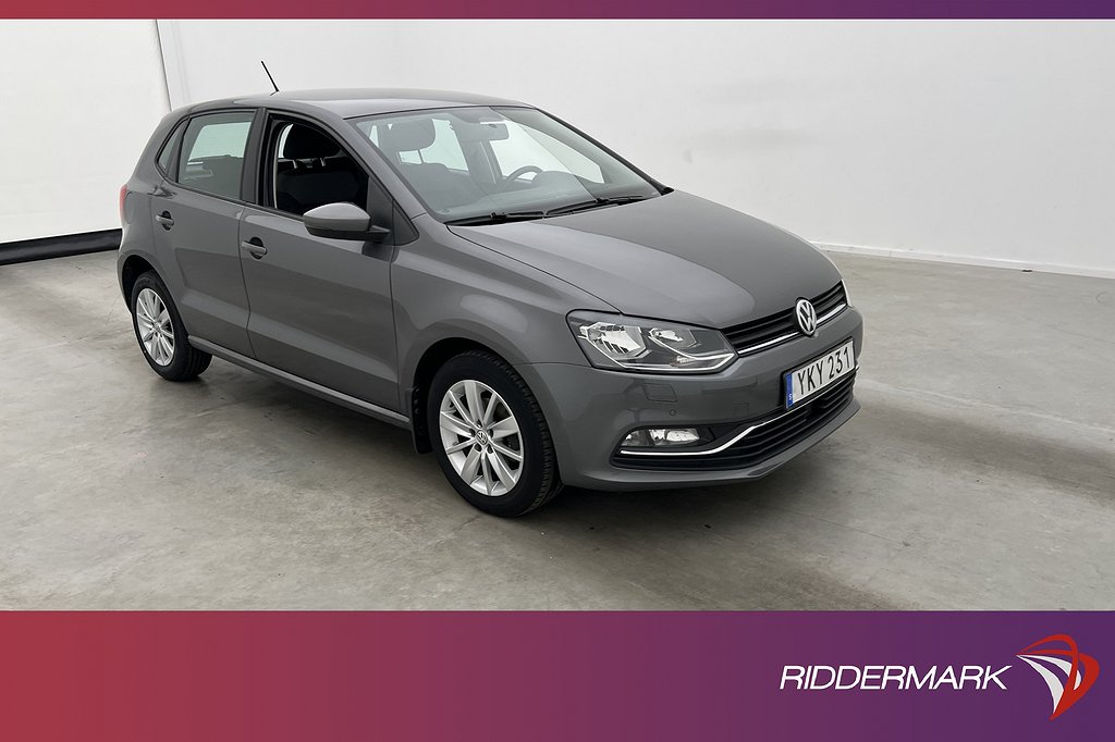 Volkswagen Polo 1.2 TSI 90hk Farthållare Sensorer Bluetooth