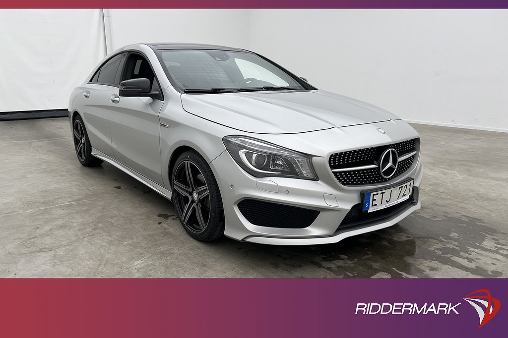 Mercedes-Benz CLA Coupé 200 AMG Pano Värmare Skinn Kamera