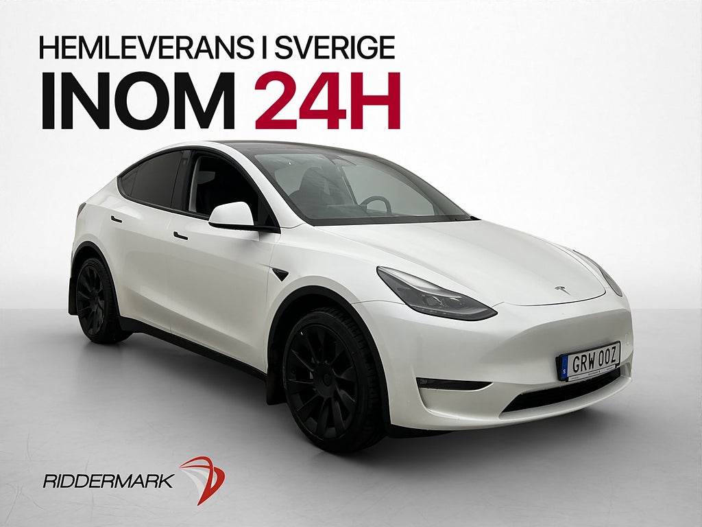 Tesla Model Y Long Range AWD Svensksåld Panorama  Dragkrok