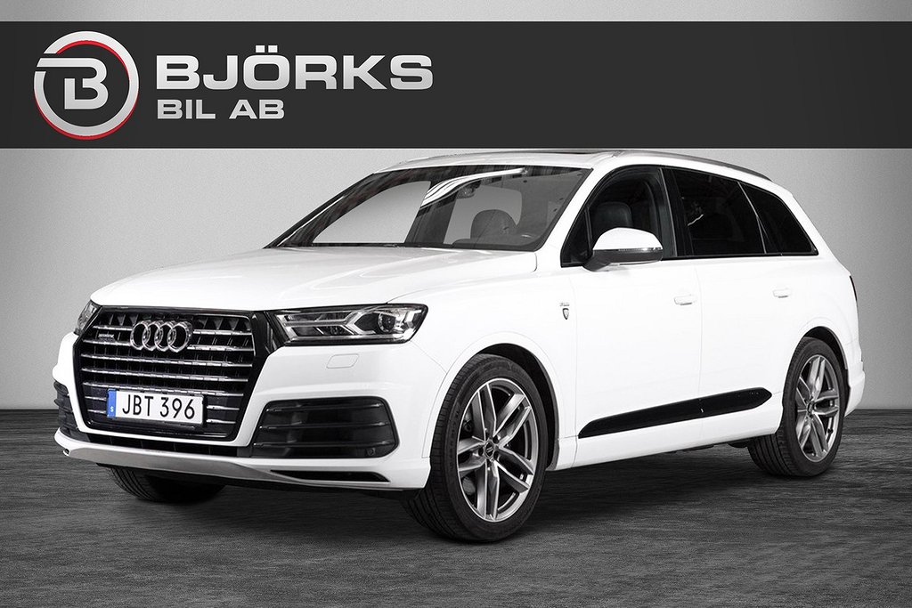 Audi Q7 3.0 TDI Q S-Line 7-Sits Panorama Värmare 272hk 3.95%