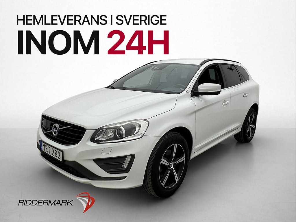 Volvo XC60 D4 190hk AWD R-Design VOC Värmare BLIS Navi Drag
