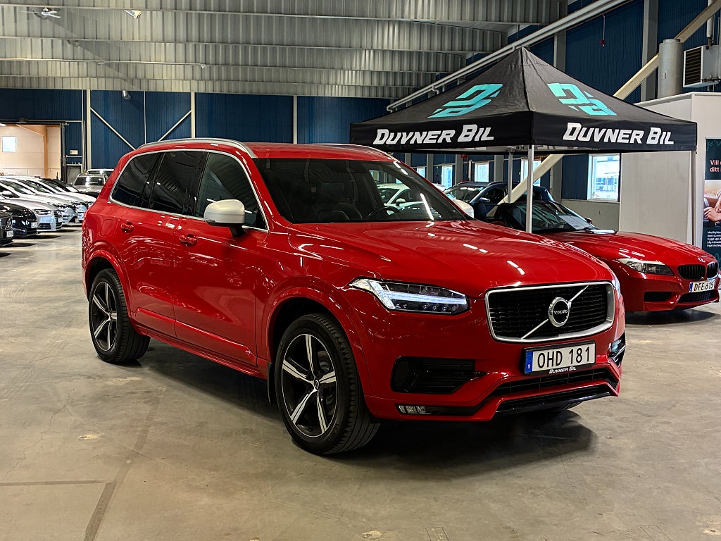 Volvo XC90 D4 AWD R-Design 7-sits | BLIS | Drag | Värmare|  V-hjul