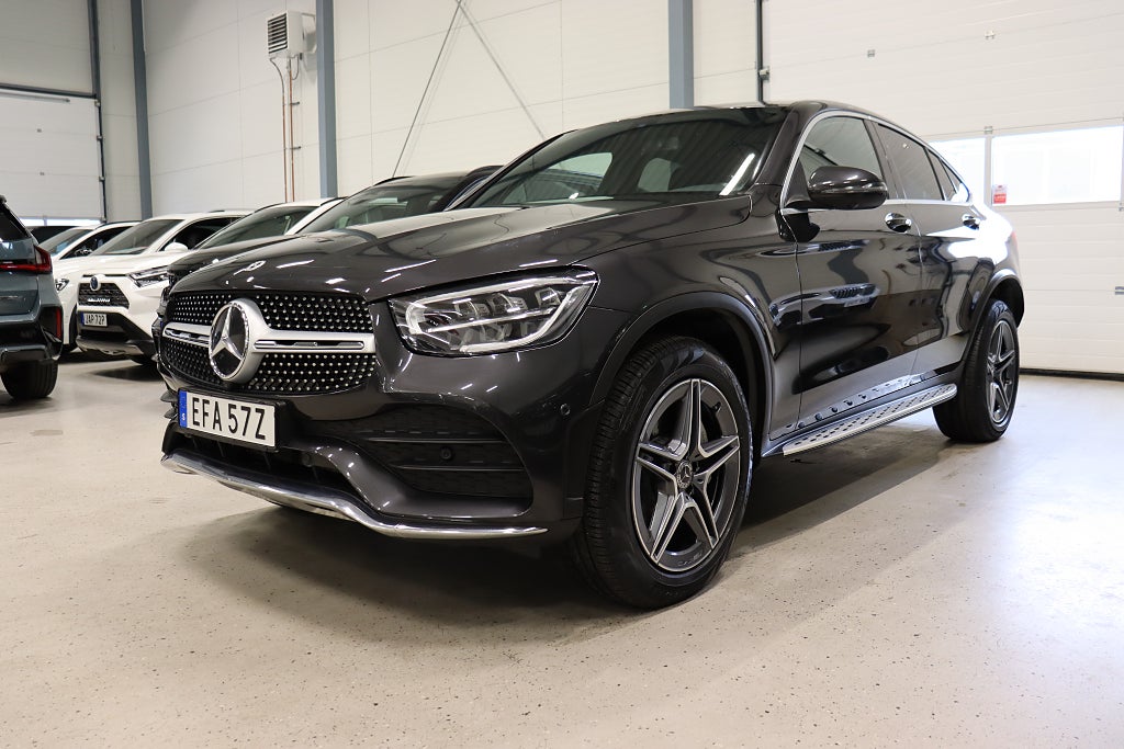 Mercedes-Benz GLC 300 de Coupé 4M 9G AMG  360° Drag D-Värm Läder 306hk