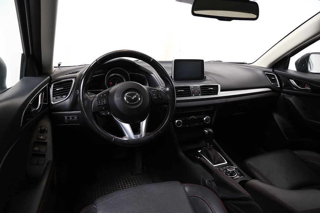 Mazda 3 2,2 DE SKYACTIV-D Optimum Aut Head-up BOSE Skinn Drag 2015