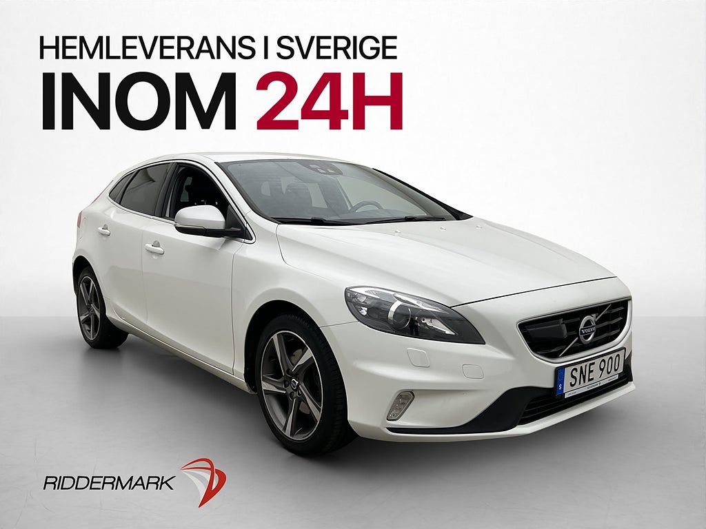 Volvo V40 T2 122hk R-Design Skinn Värmare Kamera Adaptiv