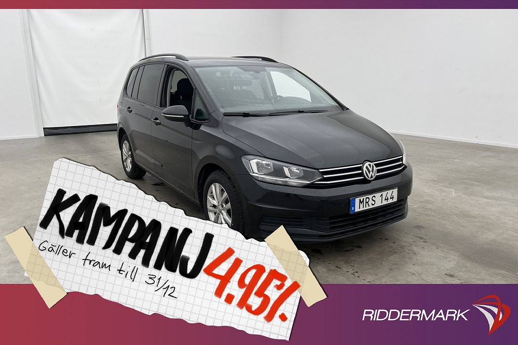 Volkswagen Touran 1.6 TDI 115hk 7-Sits Kamera Ad 4,95% Ränta