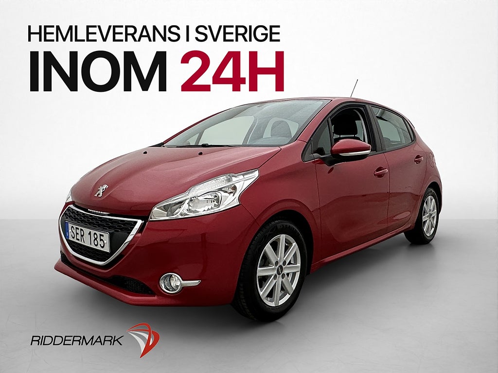 Peugeot 208 1.2 VTi 82hk Bluetooth Farthållare 0,41l/mil