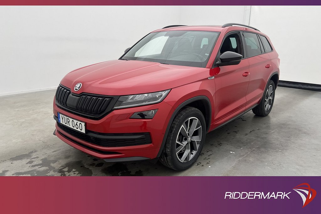 Skoda Kodiaq TDI 4x4 190hk Sportline 7-Sits Pano Canton Drag