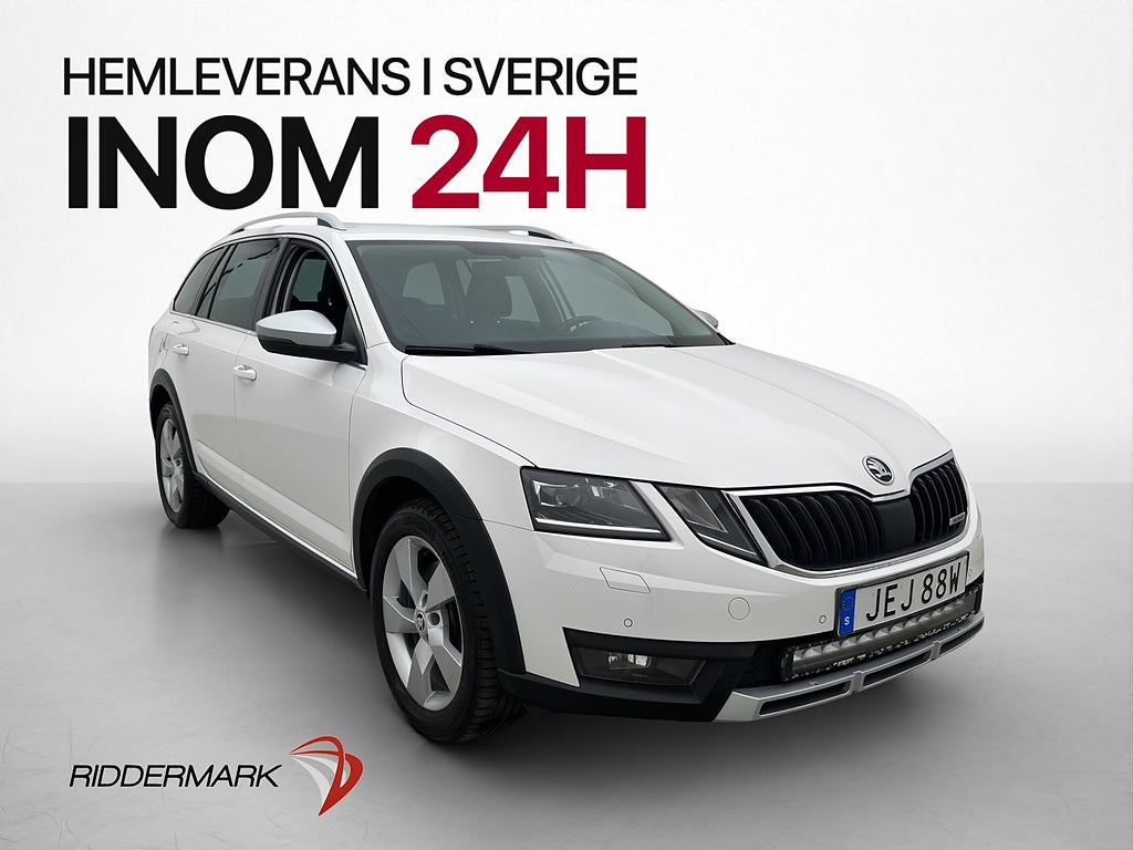 Skoda Octavia Scout 190hk 4x4 Premium Kamera Drag Värmare