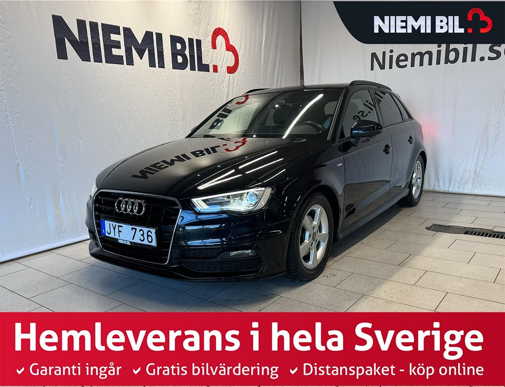 Audi A3 Sportback 2.0 TDI Comfort S Line Taklucka S&V-däck 