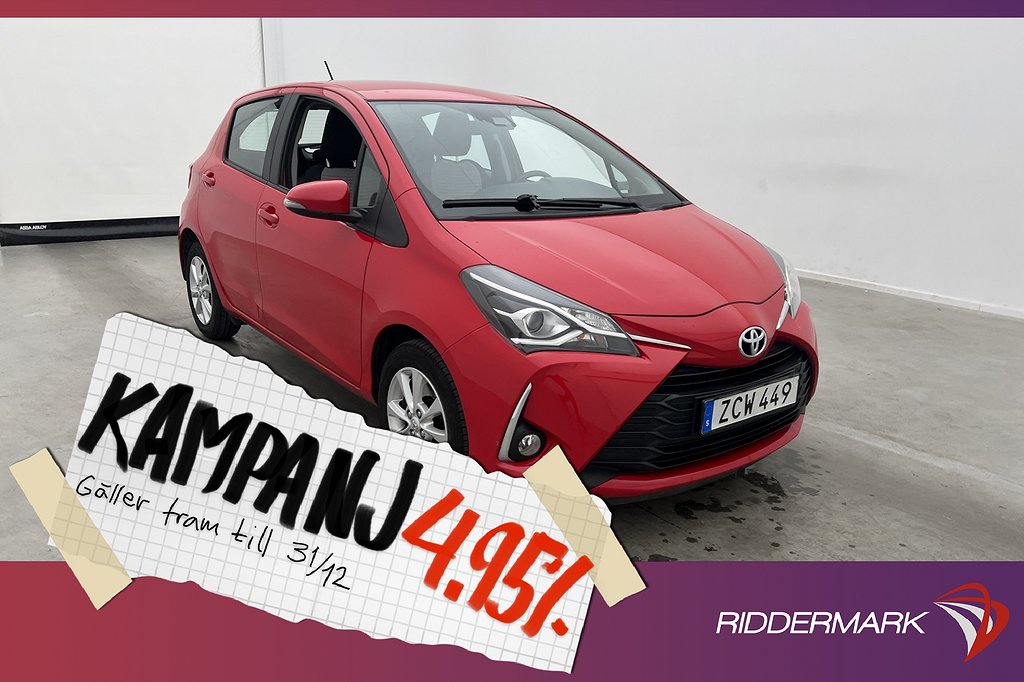 Toyota Yaris 1.5 111hk Active Kamera Farthålla 4,95% Ränta