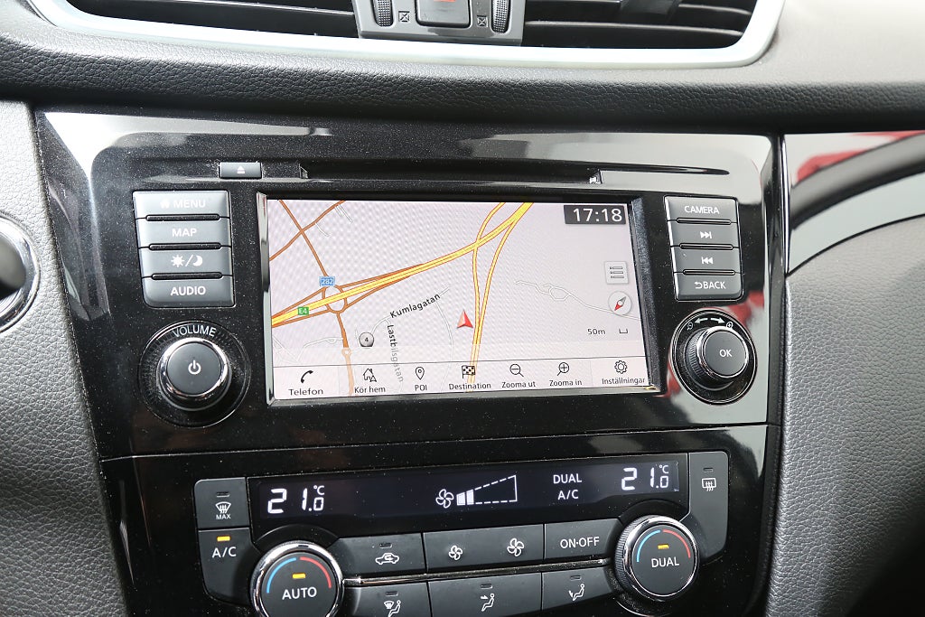 Nissan Qashqai 1,3 DIG-T 158hk Aut Navi 360°-kamera Dragkrok 2021