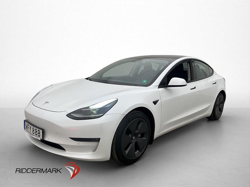Tesla Model 3 Long Range AWD Pano Värm Kamera AP 1 Brukare