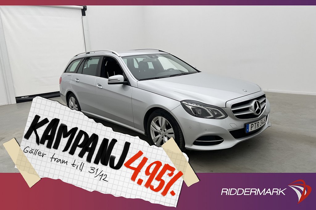 Mercedes-Benz E 220 T Sport Navi Drag 0.51l/mil 4,95% Ränta