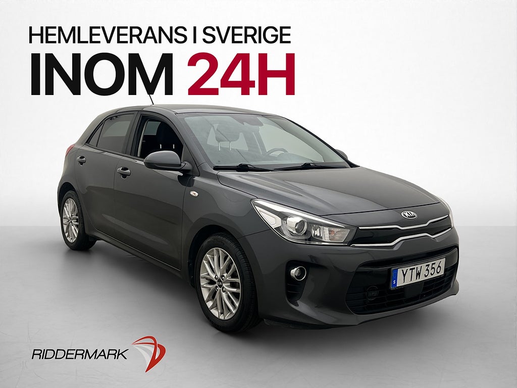 Kia Rio GLS 84hk Kamera Rattvärme Sätesvärme Farthållare