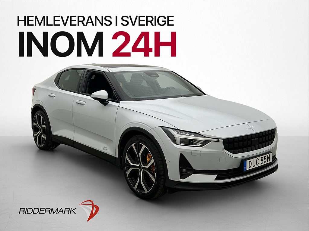 Polestar 2 LR DM Performance Plus Pilot MOMS Drag Pano Kamer