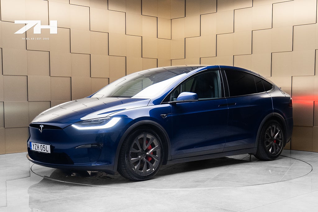 Tesla Model X Plaid / Uppdaterad Autopilot / 6-sits / Drag