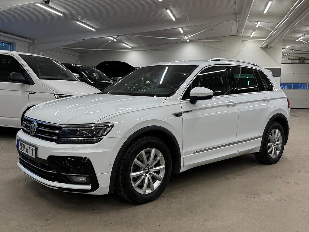 Volkswagen Tiguan 2.0 TDI 4M R-LINE GT D-VÄRM K-REM BYTT DRAG NAVI 190HK