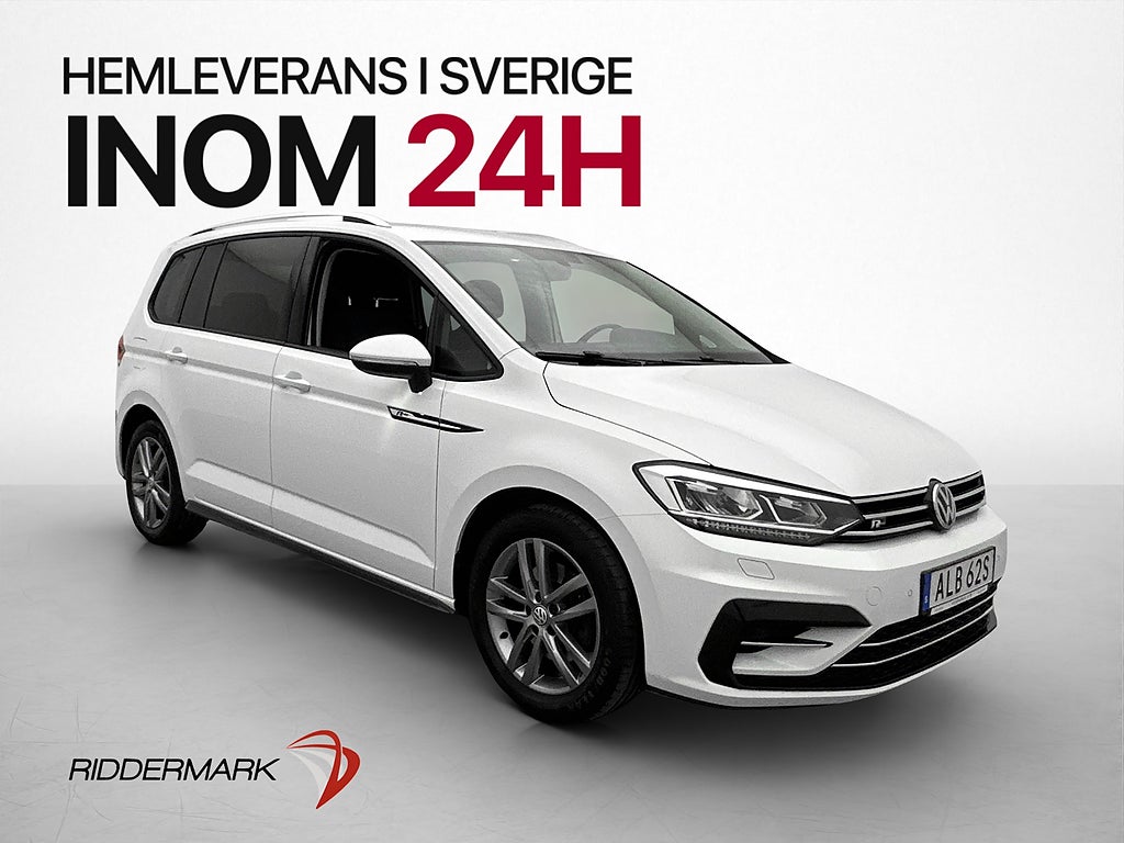 Volkswagen Touran 1.5 TSI 7-Sits R-Line Kamera CarPlay Rattv