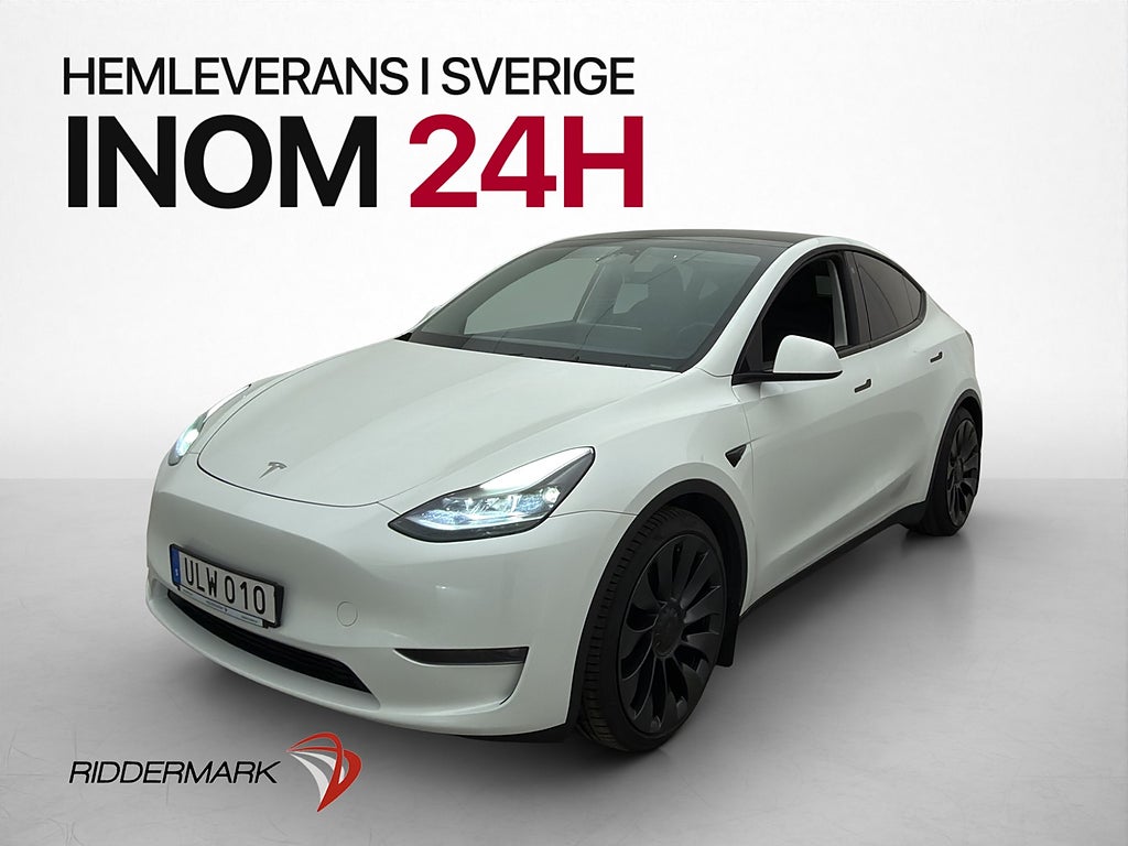 Tesla Model Y Performance AWD Dragkrok Autopilot Skinn Pano