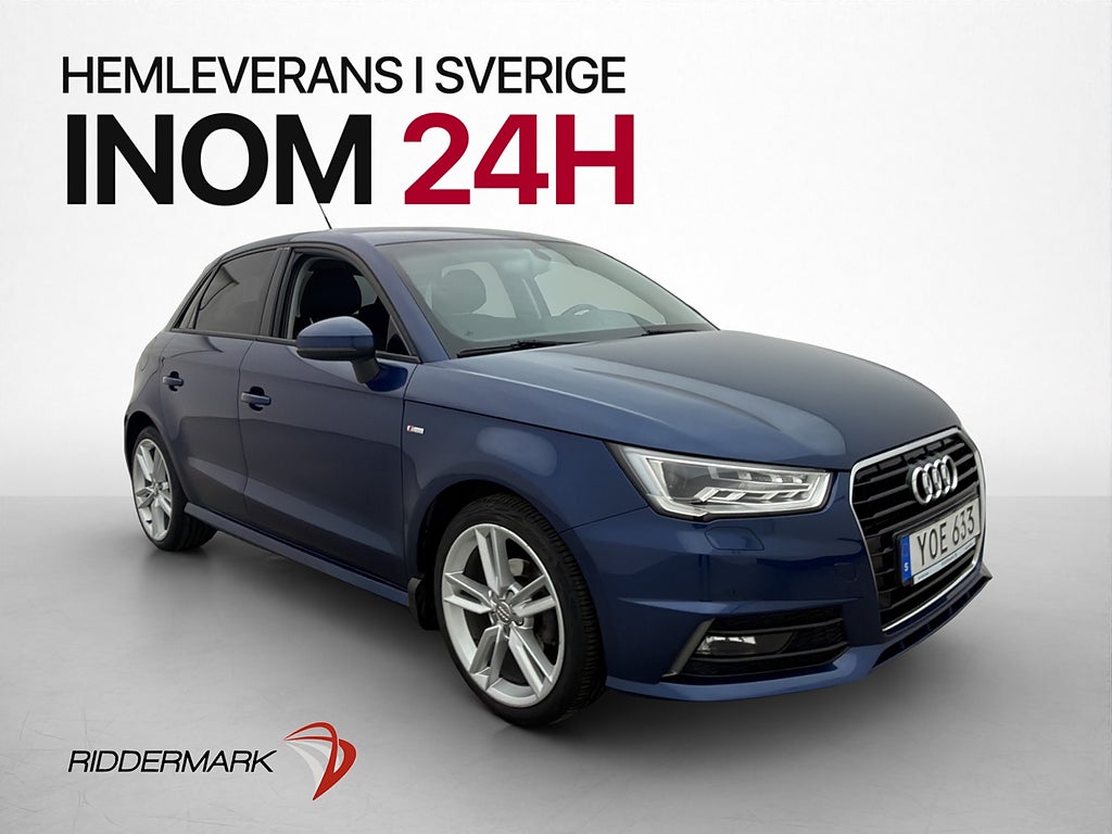 Audi A1 Sportback 1.0 TFSI S-Line Sensorer Bluetooth