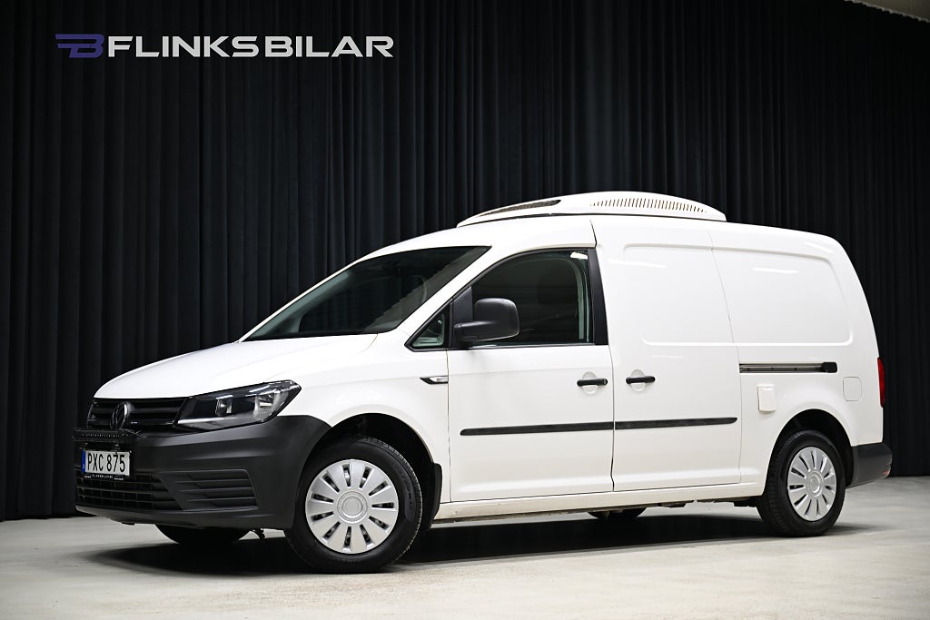 Volkswagen Caddy Maxi DSG 102HK Kylbil|Nattkyla|Dubbeldörr|EnÄgare|Moms|SeUTR