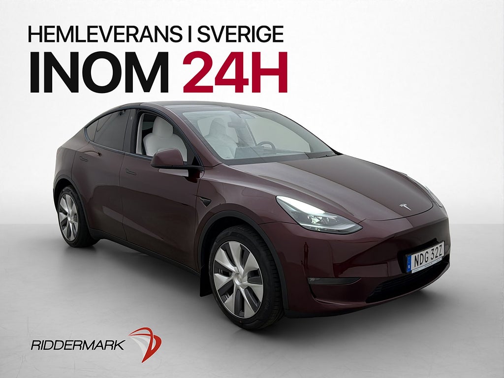 Tesla Model Y Long Range AWD 514hk Värmepump Rattvärme Navi