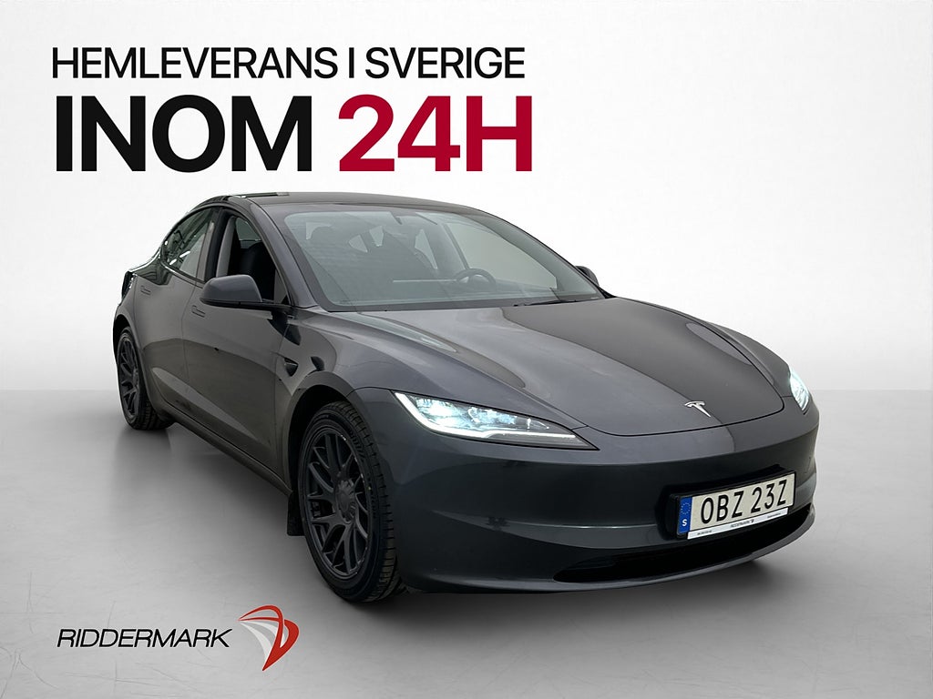Tesla Model 3 Long Range AWD Pano Värmepump AP Kamera Drag