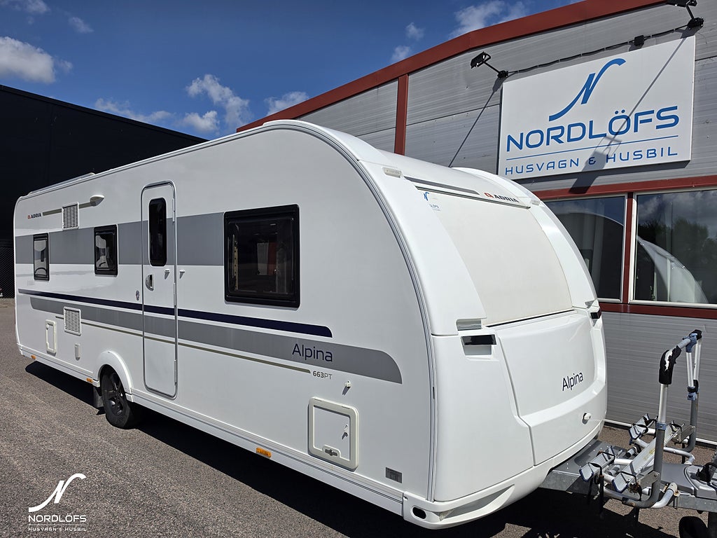 Adria ALPINA 663 PT Alde / Barnkammarvagn