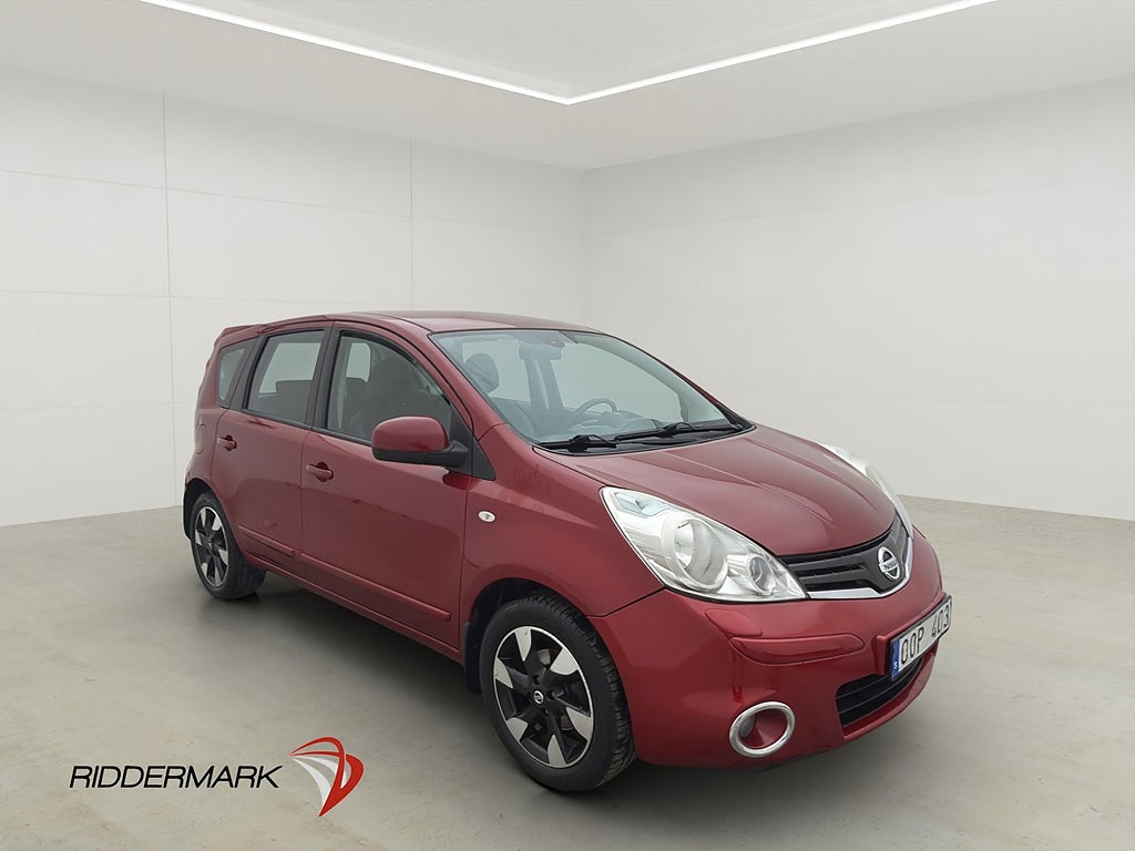 Nissan Note 1.6 110hk Farthållare Halvskinn AUX-ingång