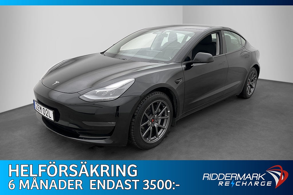 Tesla Model 3 Long Range AWD Uppgraderad AP Rattvärme MOMS