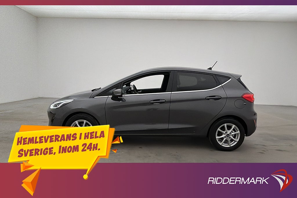 Ford Fiesta 1.0 95hk Titanium Kamera Sensorer Rattvärme